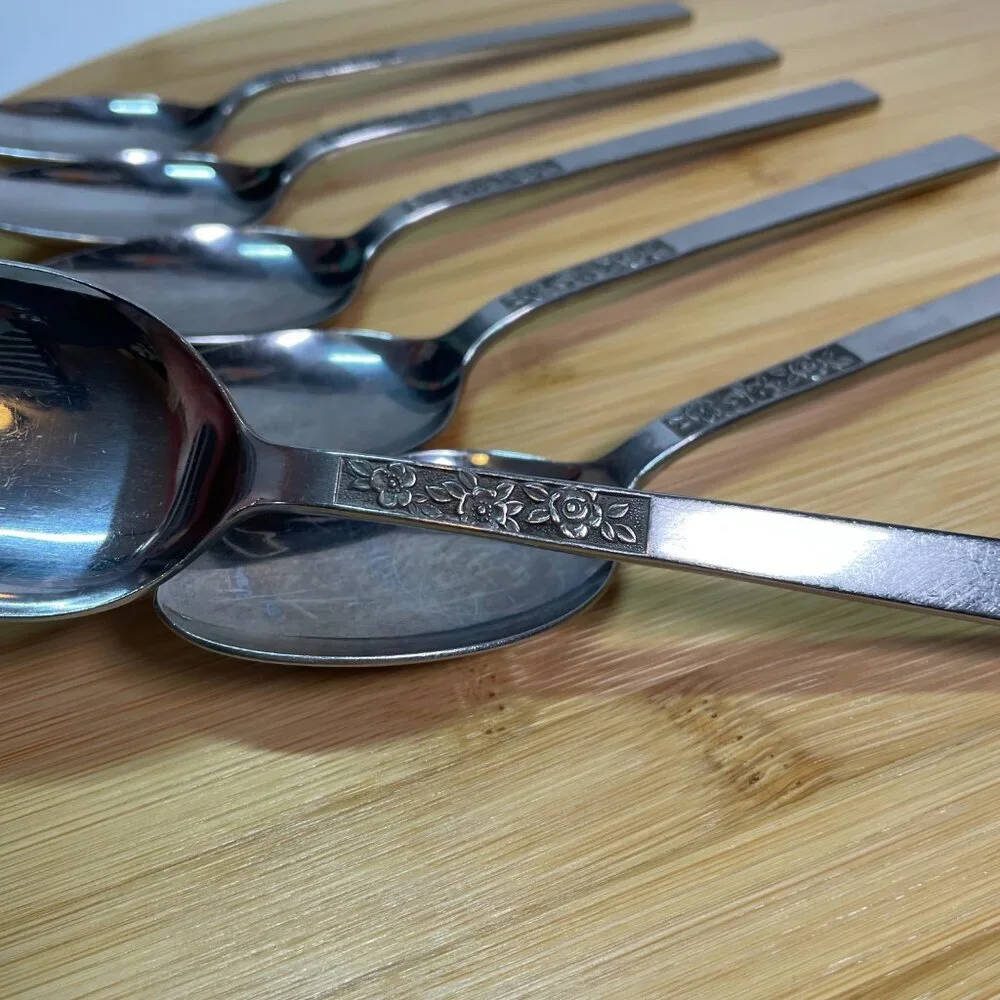 Vintage Stanley Roberts Dorette Place Oval Soup Spoon Stainless Steel Japan